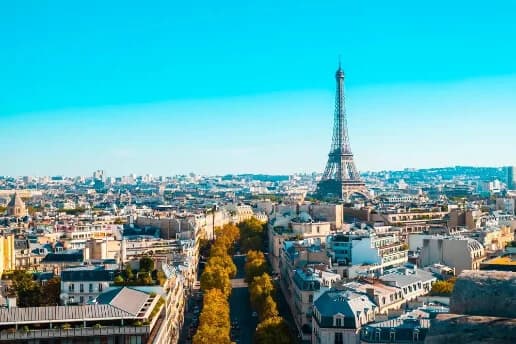 Vue de Paris pour une campagne de distribution locale